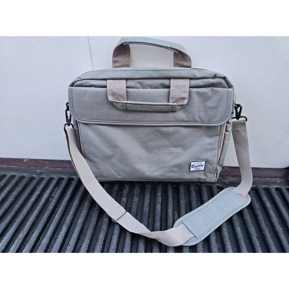 Large Laptop Bag,Briefcase 15-15.6 Premium Laptop, Pockets & Shoulder Strap